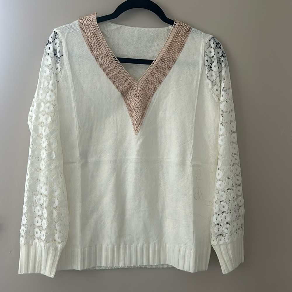 Cream sweater